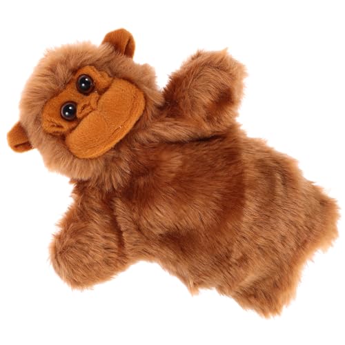 VICASKY Orang-utan-tierhandpuppe Bär Handpuppe Geschichte Erzählende Marionette Geschichtenerzählende Handpuppen Geschichtenerzählpuppen Für Kleinkinder Tierpuppe Brown Pp Baumwolle von VICASKY