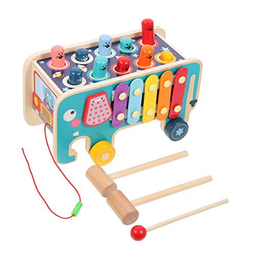 VICASKY Pädagogisches Holzhammer Xylophon Set Für Handkoordinationsspielzeug Mit Klangspiel Funktion Ideal Für Die Der Motorik Und Kreativität Ab 1 Jahr Geeignet von VICASKY