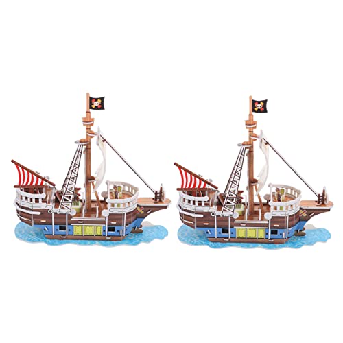 VICASKY Papierpuzzle Coole Rätsel Für Piratenschiff Modell Zum Zusammenbauen Kreatives Bastelspielzeug Für Ideales Für Puzzle Fans von VICASKY