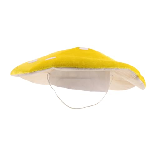 VICASKY Pilz-partyhut Geburtstagsmützen Für Kinder Pilzhüte Pilze Mütze Gastgeschenke Für Pilze Pilzmütze Lustiger Clownhut Pilz Hut Cosplay Pilz Kostüm Hutkostüm Pilz-cosplay Yellow Stoff von VICASKY