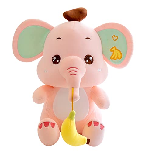 VICASKY Plüsch Elefant Kuscheltier süßes Kuscheltier Plush Elephant Toy Children's Plush Toy Stuffed Elephant doll Stofftierpuppe Cartoon-Tierpuppe Plüschtier PP Baumwolle Rosa von VICASKY