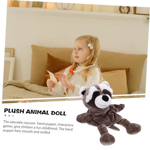 VICASKY Plüsch Handpuppe Waschbär Cartoon Modell Kuschelig Interaktive Stofftier Handspielzeug für Ab Jahren zum Geschichtenerzählen VICASKY Plüsch Handpuppe Waschbär Cartoon Modell Kuschelig Interaktive Stofftier Handspielzeug für Ab Jahren zum Geschichtenerzählen von VICASKY
