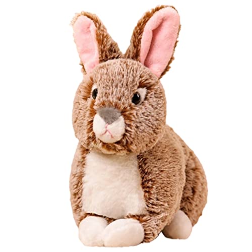 VICASKY Plüschhase Kuscheltier Hasen Kuscheltier Cuddly Bunny stoffhase Kuscheltier Stofftier für Kinderzimmer Plüschtier für Mädchen weiches gefülltes Tier PP Baumwolle Brown von VICASKY