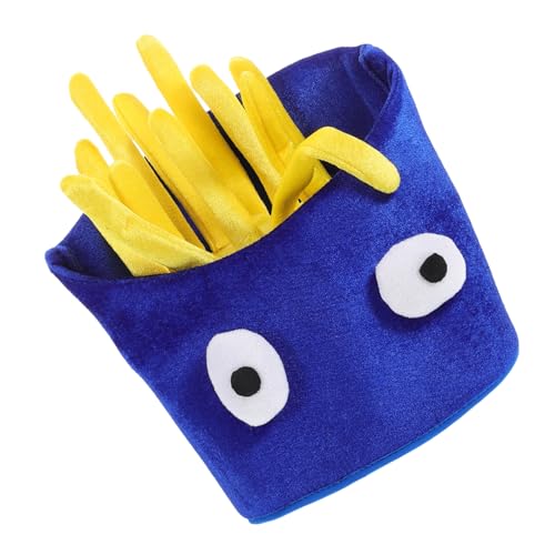 VICASKY Pommes Frites Mütze Für Kinder Pommes Frites Mütze Kostüme Für Erwachsene Geburtstagsparty Kostüm Kinder Mützen Hüte Bühnenaufführungshut Für Partys Feiertage Blau von VICASKY