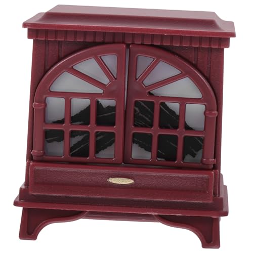 VICASKY Puppenhaus Mini-Kamin Kaminmodell Miniatur Winziger Hauskamin Tiny House-Accessoires Miniatur-hausmöbel Kaminmodell Aus Kunststoff Mini Zubehör Mini Puppenmöbel Plastik Black von VICASKY