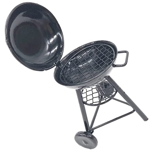 VICASKY Puppenhaus Prop-Grill Mini-Bowlingkugel-Dekoration Mini-Dekoration Teller Kinderdekoration für kinderspielzeug Kleiner Grillrost Mini-Grill- Eisen von VICASKY