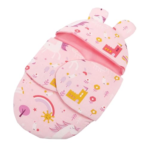 VICASKY Puppenschlafsack Wolldecke Babydecke Zubehör Für Babypuppen Wiedergeborenes Puppen-Outfit Neugeborene Puppe Zubehör Für Wiedergeborene Babypuppen Babypuppendecke Stoff von VICASKY