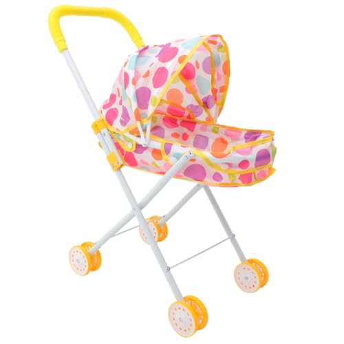 VICASKY Puppenwagen puppenmöbel doll Stroller kleinkindspielzeug puppenkutsche Puppen Accessoires Kinderwagen Puppenhauslieferungen Babyzubehör für 2-Jährige Eisen von VICASKY