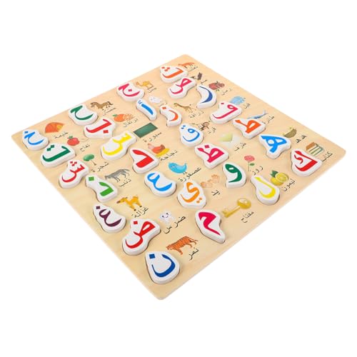 VICASKY Puzzle Alphabet basteln Kleinkind Holzrätsel Briefbrett lustige passende spielzeuge Kinderspielzeug passendes Alphabet-Rätsel für Kleinkinder hölzern von VICASKY