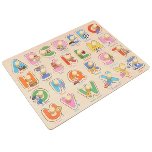 VICASKY Puzzles Aus Holz Rätsel Für Alphabet-Puzzles Wörter Rätsel Puzzlespiele Buchstabenrätsel Hölzern von VICASKY