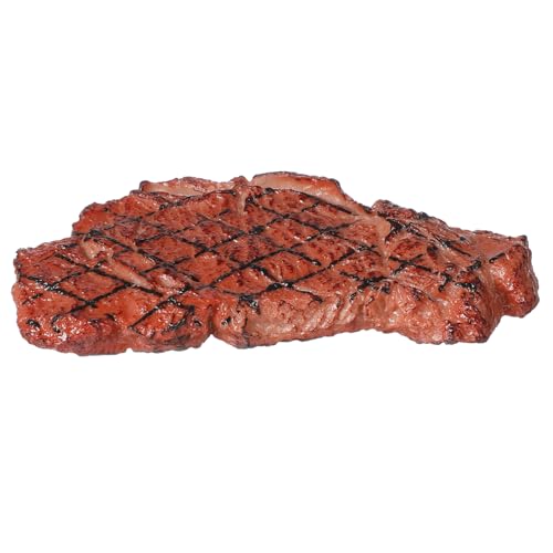 VICASKY Realistisches Steak Modell aus Kunststoff Lebensechte Nachbildung mit Detailgetreuem Design Robust und Farbecht als Foto Requisite Lernhilfe und Dekoration für Küche Restaurant VICASKY Realistisches Steak Modell aus Kunststoff Lebensechte Nachbildung mit Detailgetreuem Design Robust und Farbecht als Foto Requisite Lernhilfe und Dekoration für Küche Restaurant von VICASKY