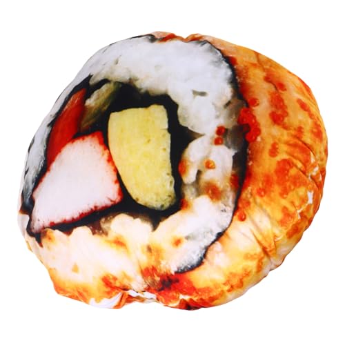 VICASKY Rollen Simuliertes Sushi-Kissen Spielzeuge Plüschkissen Sushi-plüsch Plüschtier Kreatives Kissen Gefüllte Kinderkissen Mit Sushi Gefülltes Kissen Baumwolle von VICASKY