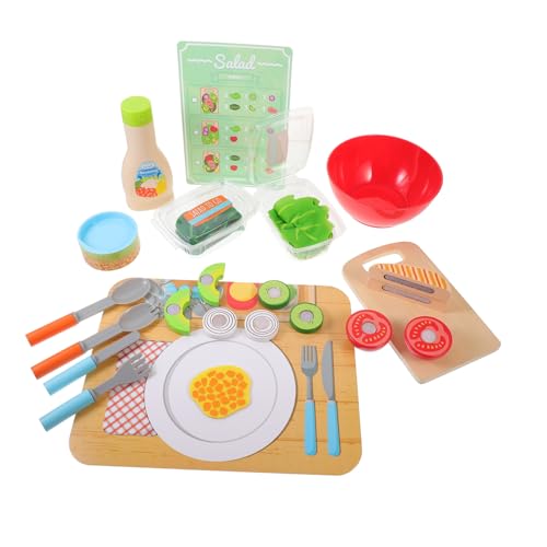 VICASKY Küchenspielzeug 1 Set Küchen Mit Obst Und Gemü Schneide Set Simuliertes Für Kleinkinder Holzspielzeug Für Kreative Rollenspiele Perfekt Für Die Spielküche Und Als Für Jungen Und von VICASKY