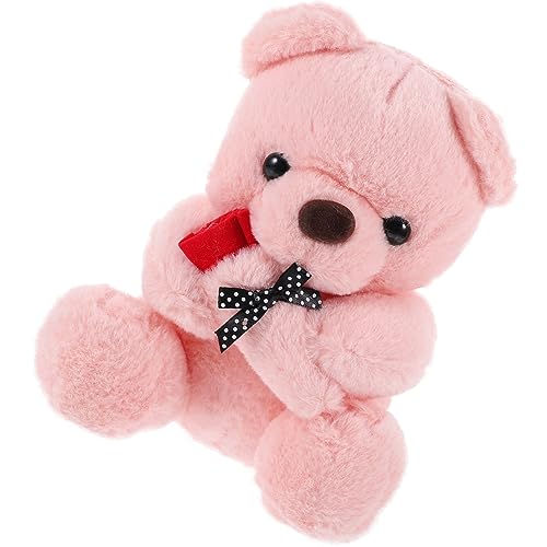 VICASKY Rosenbärenpuppe ausgestopfte Bärenpuppe Bär Plüschpuppe ausgestopftes Bärenspielzeug wohnaccessoires Valentine's Day Plüsch gefüllte Bärenpuppe weicher Stoffbär PP Baumwolle Rosa von VICASKY