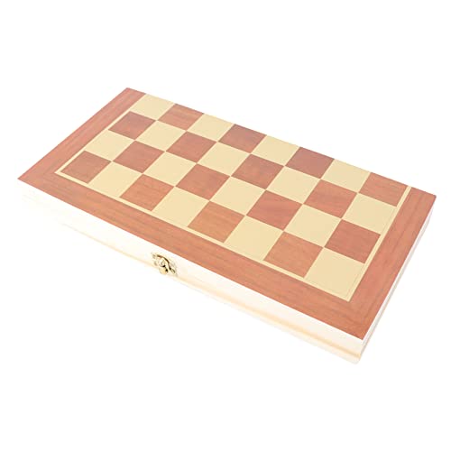 VICASKY Satz Faltschach Magnetisches Schach Spielzeug Für Die Reise Tragbares Schach Reise Schachbrett Turnier Schachbrett Faltbares Schachbrettspiel Rustikales Schachbrett Hölzern von VICASKY