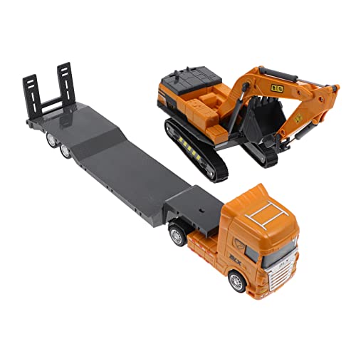 VICASKY Baufahrzeuge Set 1 Set LKW Modelle Mit Bagger Und Kipper Ingenieurfahrzeug Für Jungen Und ädchen Ab 3 Jahren Ideal Für Kreative Bauprojekte von VICASKY