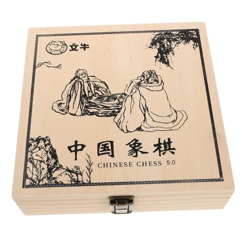 VICASKY Schach- schmuck Schach Schach Figuren Organizer Aufbewahrung von Brettspieltaschen chinesische brettspiele Holzkisten hölzern von VICASKY