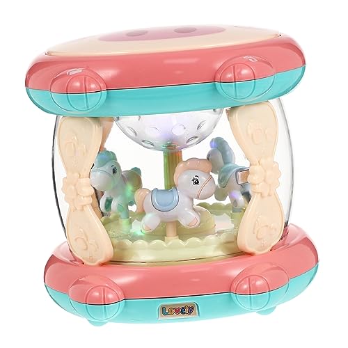 VICASKY Schlagtrommel Babyspielzeug 12 Monate pädagogisches Babyspielzeug kinderinstrumente Kinder musikinstrumente Toys for -Leuchtspielzeug pädagogisches Musikspielzeug Abs Rosa von VICASKY