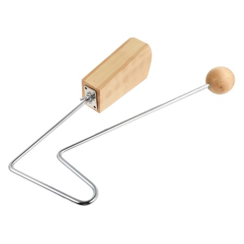 VICASKY Schlagzeug Schlaginstrumente für Kinder Handschlaginstrumente -Instrumente Holz Vibraslap Musikinstrument Training Vibraslap für Kinder Vibraslap Rostfreier Stahl Khaki von VICASKY