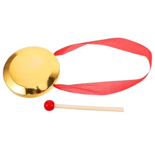 VICASKY Schlagzeug Tamburin-Becken Mini-Handgong Musikinstrument für Mini-Operengong Musik für musikinstrumente für Chinesischer Gong Becken Mini-Gong Kupfer von VICASKY