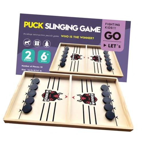 VICASKY Schnelles Sling Puck Spiel Tischspiel Für Interaktive Familienspiele Desktop Battle & Geschicklichkeitsspiel Ideales Kindergeschenk Für Und Erwachsene Perfektes Hockey von VICASKY