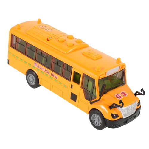 VICASKY Model Vehicle Bus Spielzeug Schulbus-Modell Ferngesteuertes Auto Für Kleinkinder Autos Für Vitrine Für Modellautos Auto Schimmel Automodelle Kleine Spielsachen Busmodell Abs Orange Bus Kinder von VICASKY