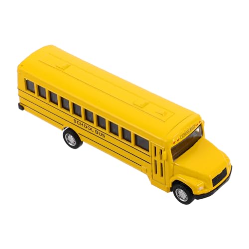 VICASKY Schulbus Spielzeugauto Spielzeug Mini Spielzeug B Spielzeug Autos Spielzeug Spielzeugautos Spielzeug Für Spielzeug Bus Simulationsspielzeug Zurückziehen Schulauto Mini von VICASKY