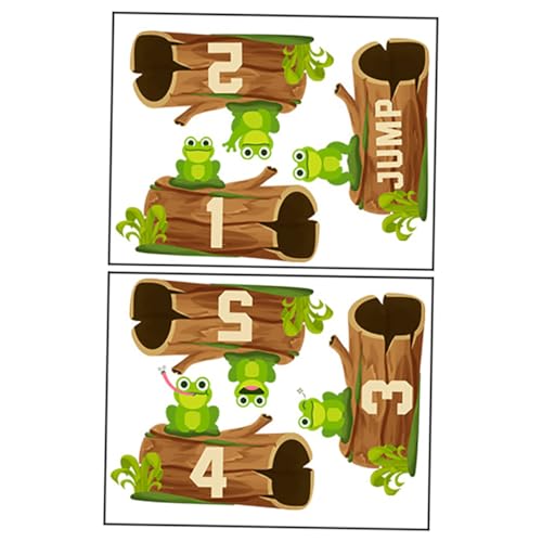 VICASKY Selbstklebende Frosch Spielbodenaufkleber für Kleinkindzimmer Wasserfeste Langlebige Sensorische Sticker für Kindergarten Kinderzimmer und Spielräume Einfache Anwendung und VICASKY Selbstklebende Frosch Spielbodenaufkleber für Kleinkindzimmer Wasserfeste Langlebige Sensorische Sticker für Kindergarten Kinderzimmer und Spielräume Einfache Anwendung und von VICASKY