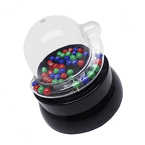 VICASKY Shaker Elektrische Bingomaschine Glückliche Ballsammelmaschine verlosen Spielmaschine elektronisch slotmaschine Slot Machine Jackpot-Maschine Lottokugelmaschine Abs Black von VICASKY