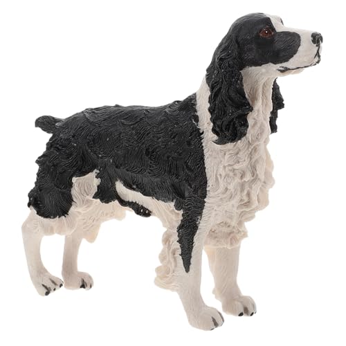 VICASKY Simulations Hundemodell Hundedekoration Kleinkind Lernspielzeug Mini Ornamente Welpenspielzeug Für Ornamente Für Hundetiere Spielzeugfiguren Harz Tierstatue Spaniel von VICASKY