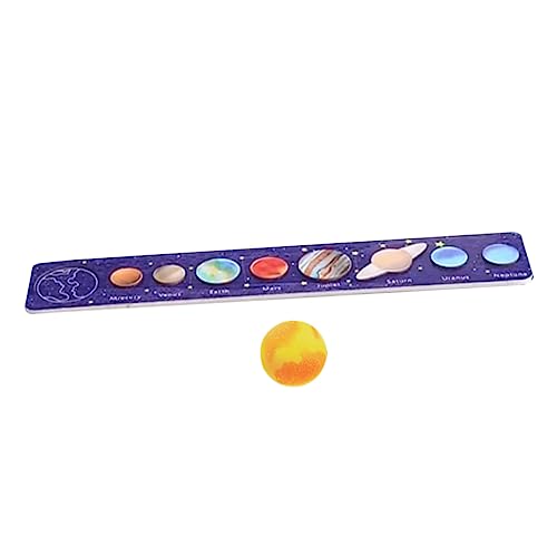 VICASKY Sonnensystem-Puzzle interaktives Puzzle Toys rätsel für babyspielzeug Universum-Match- Planeten für Sonnensystem hölzern von VICASKY