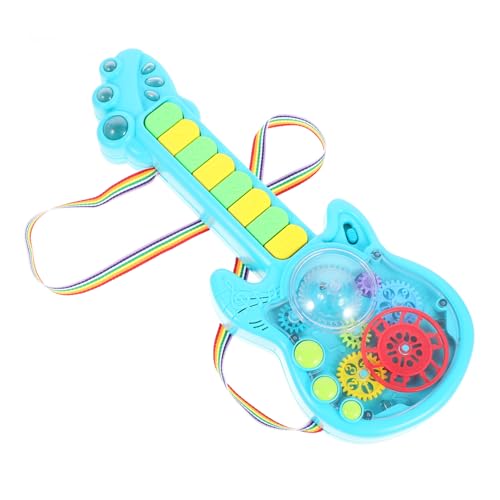 VICASKY Sound- Und Lichtgitarrenspielzeug Pädagogisches Lustiges Gitarrenspielzeug Elektrisches Instrument Gitarrenspielzeug Für Kleinkinder Gitarrengeschenk Für Plastik von VICASKY