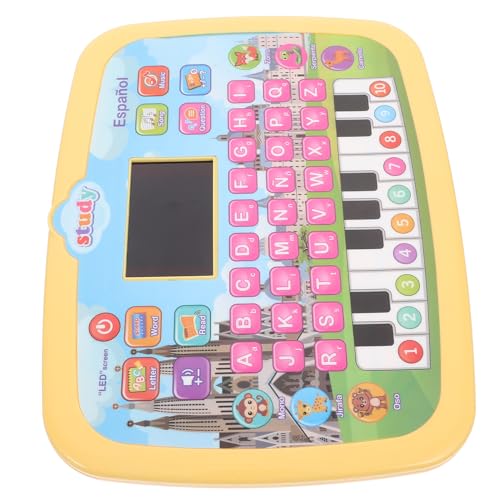 VICASKY Pädagogisches Baby-Tablet Alphabet-Spielzeug Kinder-lernspiel Spielzeug Lerntablett Laptop von VICASKY