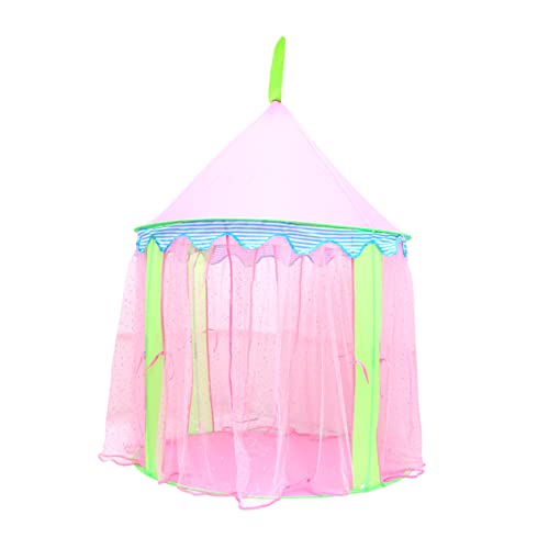 VICASKY Spielhaus Zelt Kinder spielhaus Playhouse for Kinder Outdoor Spielzeug mädchen Spielzeug Toys kinderzimmer zubehör Girl Toys Schloss Spielzelt Mädchen Zelt Rosa von VICASKY