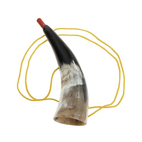 VICASKY Stierhorn Der Wikinger Für Draußen Signalhorn Wikinger-horn Musikinstrumente Kleinkind Wikinger Kriegshorn Bläst Horn Trompete Aus Ochsenhorn Weht Schuhlöffel Hörner von VICASKY