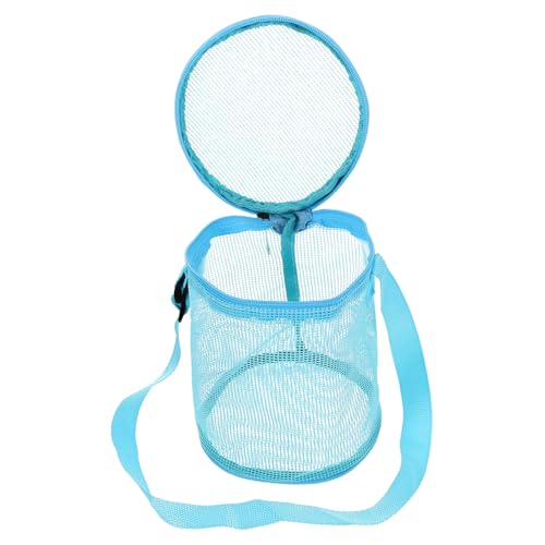 VICASKY Strand Aufbewahrungstasche Netz-Strandtasche Für Kinderspielzeug Strandtaschen Aus Stroh Strandtasche Für Die Familie Für Den Strand Eimer Strandmatte Zelt Sky-Blue PVC von VICASKY