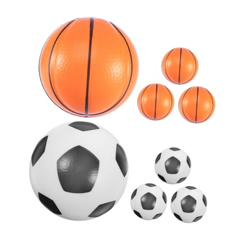 VICASKY Stressball Set Für Mini Fußball Und Basketball Zur Stressbewältigung Und Handübung 63mm Squeeze Bälle Für Zuhause Und Unterwegs Ideal Für Spiel Und Entspannung von VICASKY