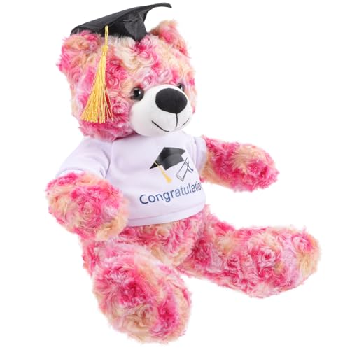 VICASKY Studentenabschlussgeschenk Entzückendes Kuscheltier Bärenpuppen-Souvenir Gefüllte Bärenplüschpuppe Bärenpuppe Abschluss Bär Cartoon-bär-Puppe Bär Stofftier Loop-vlies von VICASKY