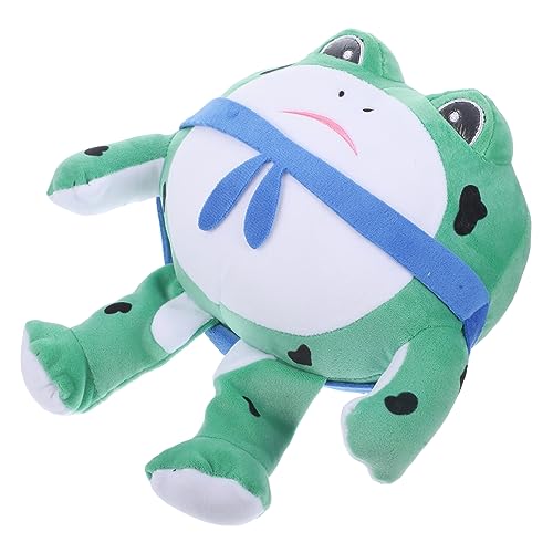 VICASKY Süße Frosch-Plüschtierpuppe tragen gefüllter Frosch süße Frosch Plüschpuppe Tiere Kissen Froggy Plüschtier bequemes Kuscheltier Kuscheltiere Stofftier PP Baumwolle von VICASKY