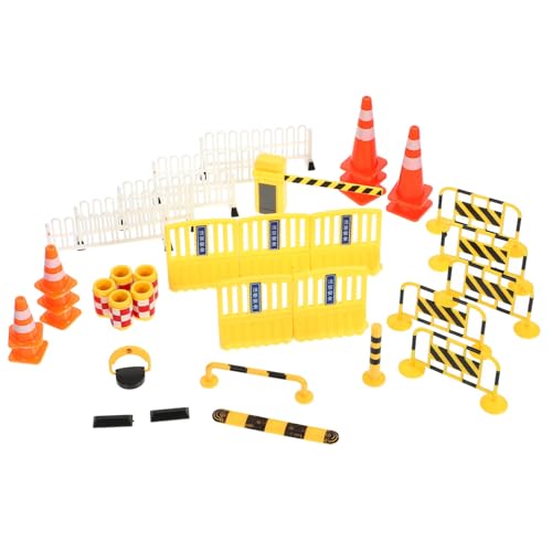 VICASKY Teiliges Miniatur verkehrszeichen Straßensperren und Absperrungen Kindersicheres Kunststoffspielzeug für Verkehrserziehung und Interaktives für Baustellen Straßenszenen VICASKY Teiliges Miniatur verkehrszeichen Straßensperren und Absperrungen Kindersicheres Kunststoffspielzeug für Verkehrserziehung und Interaktives für Baustellen Straßenszenen von VICASKY