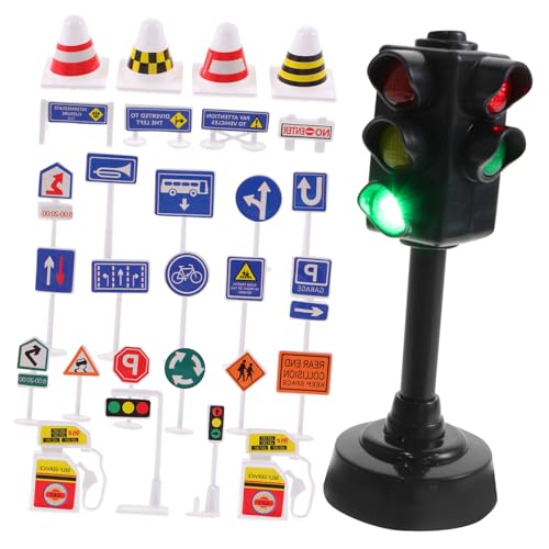 VICASKY Teiliges Verkehrszeichen Spielzeugset aus Kunststoff Realistische Straßenverkehrsmodelle Lernförderndes Kinderspielzeug zur Verkehrssicherheit und Kognitiven Entwicklung VICASKY Teiliges Verkehrszeichen Spielzeugset aus Kunststoff Realistische Straßenverkehrsmodelle Lernförderndes Kinderspielzeug zur Verkehrssicherheit und Kognitiven Entwicklung von VICASKY