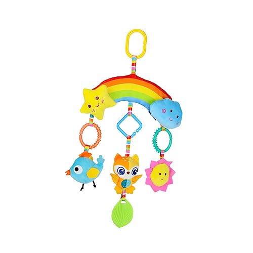 VICASKY Tier Bett Glocke Animal Toys Tier babybrause Babygeschenk babybett Plüsch Krippe Anhänger Cartoon schönes Schlafspielzeug Stoff Colorful von VICASKY