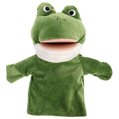 VICASKY Tier Handpuppe Mit Beweglichem Mund Interaktives Plüschspielzeug Für Lustige Tierpuppen Für Eltern Junge Mädchen Interaktion Ideales Für Geschichten Und Rollenspiele Frosch Design von VICASKY