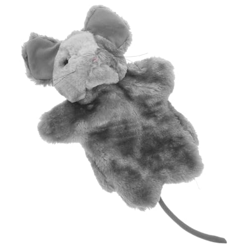 VICASKY Tierhandpuppe Kinderspielzeug Rollenspiel Handpuppe Animal Toys Früherziehungsspielzeug Babytragetuch tierische Handpuppe Tierpuppe Plüsch Grey von VICASKY