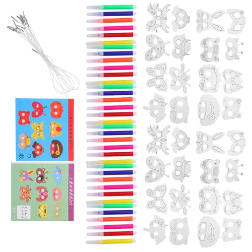 VICASKY Tiermasken Bastelset für Bemalen Ungiftige Papiermasken für Halloween Geburtstagsfeiern und Schulaktivitäten Kreatives DIY Tier-kostüm Zubehör für Jungen und Mädchen VICASKY Tiermasken Bastelset für Bemalen Ungiftige Papiermasken für Halloween Geburtstagsfeiern und Schulaktivitäten Kreatives DIY Tier-kostüm Zubehör für Jungen und Mädchen von VICASKY
