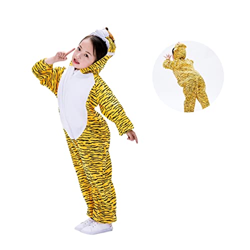 VICASKY Tiger Kostü Für XL Tierkostü Für Rollenspiele Fasching Halloween Und Kostümpartys Lustiges Tiger Cosplay Outfit Für Jungen Und ädchen von VICASKY