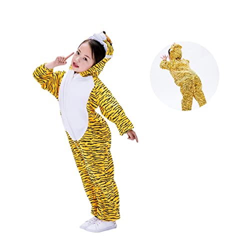 VICASKY Tiger Kostü Für Tier Verkleidung Für Rollenspiele Und Kostümpartys Cosplay Outfit Für Jungen Und ädchen Größe Ideal Für Maskeraden Und Theateraufführungen von VICASKY