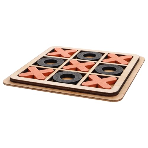 VICASKY Toe Brettspiel Tischspielzeug Aus Holz Xo-brettspiele Tischspielbrett Xo-Spiel Kinderzimmerdekoration Bauernhaus- Klassisches Holzspiel Brettspiele Für Hölzern von VICASKY