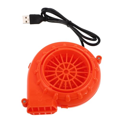 VICASKY Tragbarer Mini Gebläse Für Aufblasbare Kostüme USB Luftpumpe Halloween Cosplay Ersatzventilator Für Aufblasbare Dekorationen Orange von VICASKY