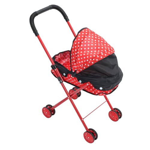 VICASKY Trolley- Kinderwagen kinderspielzeug Toy Babys Puppenwagen für Kleinkinder von 3-5 Jahren kinderschubkarre zubehör Spielhauszubehör -Babyzubehör Oxford-Stoff von VICASKY